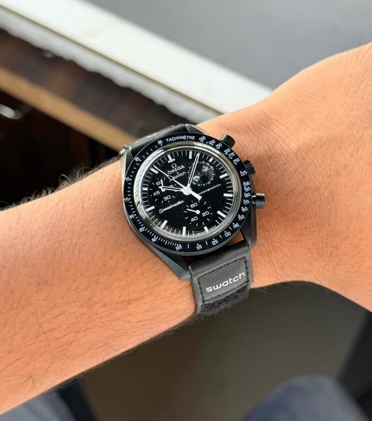 Omega Speedmaster Moonswatch greyBlack with black belt high quality