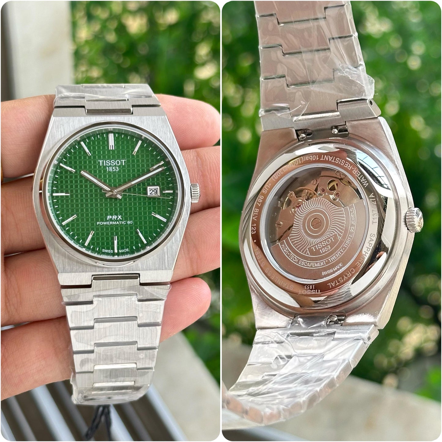 Tissot Prx Premium Stainless Steel Green Dial Automatic