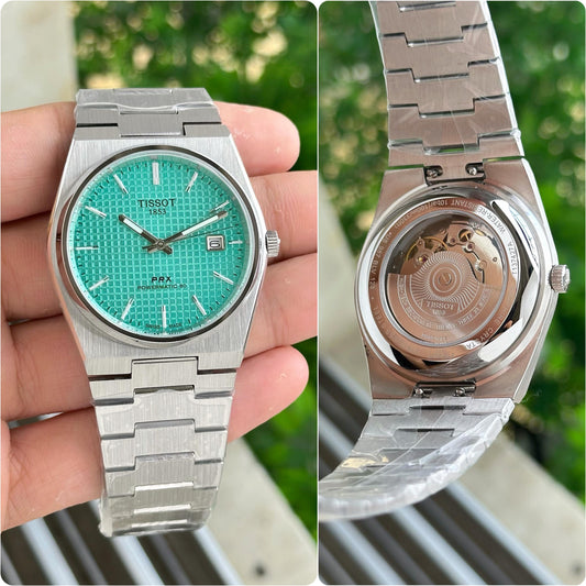 Tissot Prx Premium Stainless Steel Tiffany blue Dial Automatic