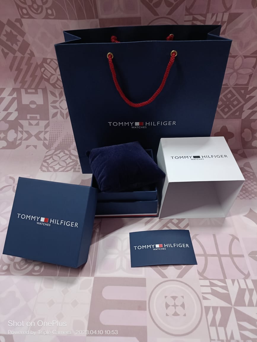 Tommy Hilfiger Silver Black Automatic Metal