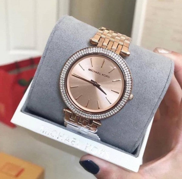 Michael Kors Watch MK 3192 Rosegold Metal Ladies watch