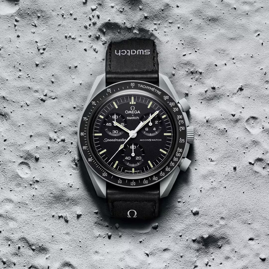 Omega Speedmaster Moonswatch greyBlack with black belt high quality