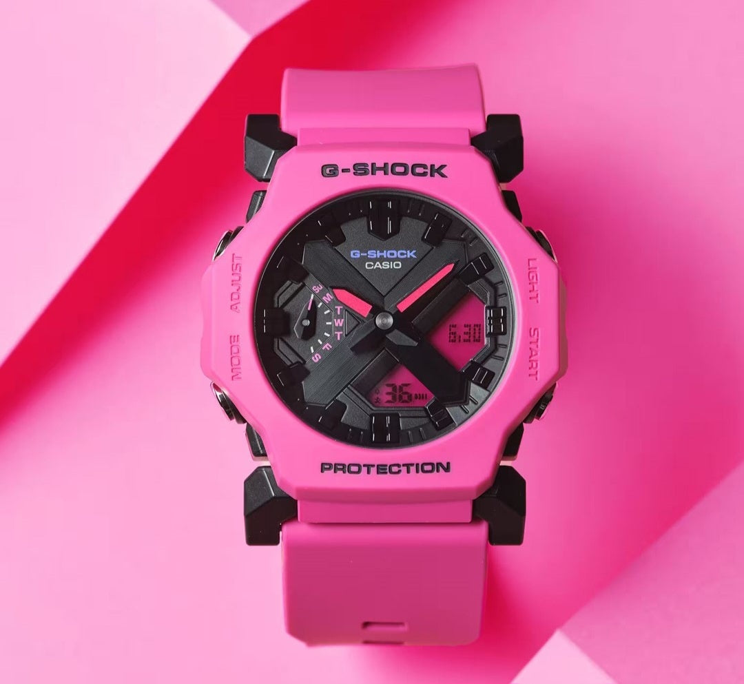 G-shock Gm 2300 Stainless Steel Pink Watch