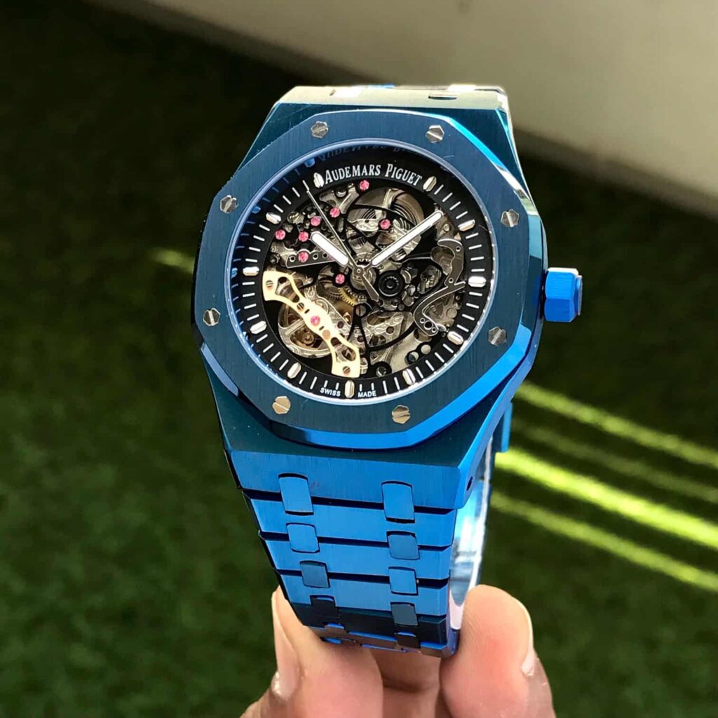 Audemars Piguet Skeleton AP Royal Oak Dark blue Skeleton Metal