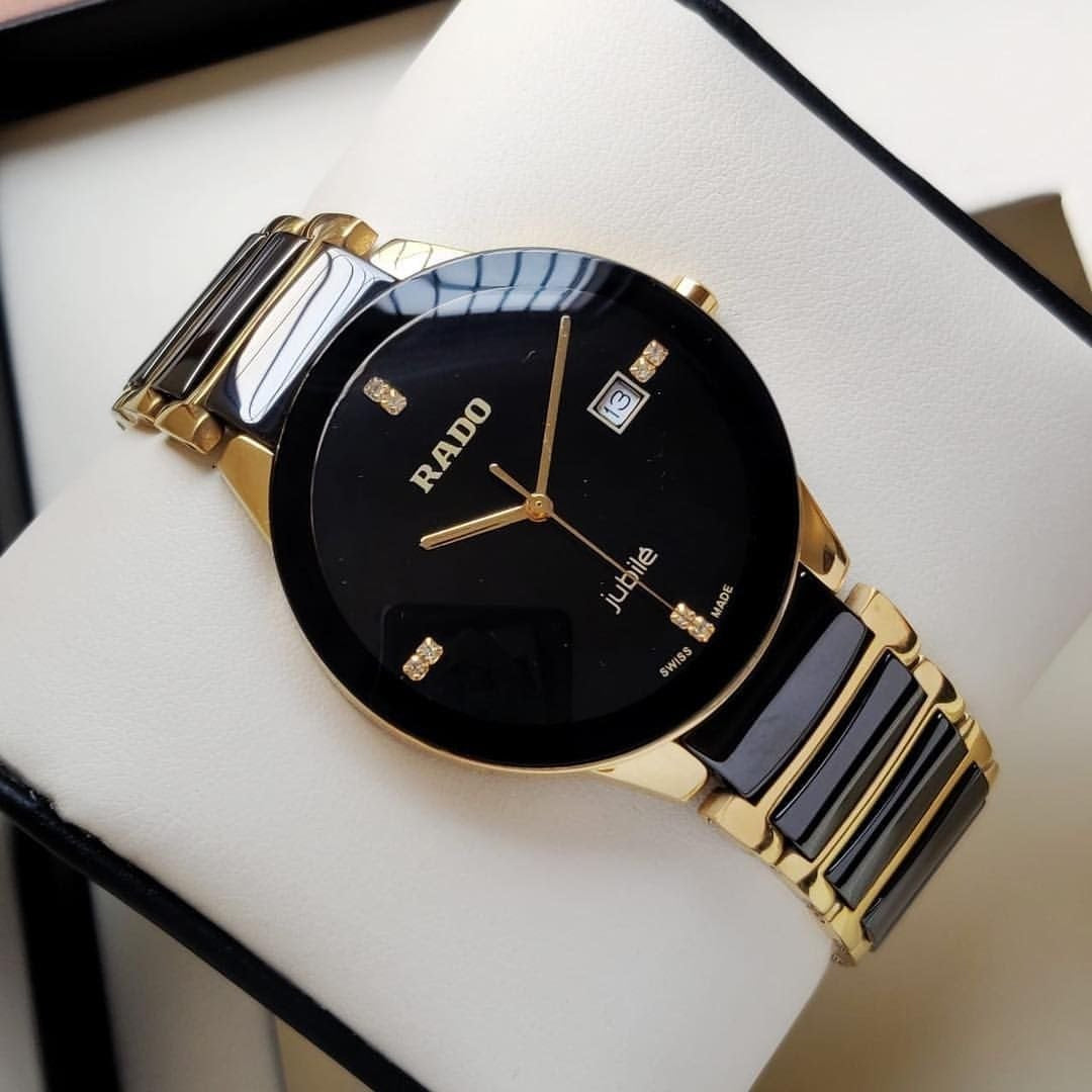 Rado Jubile Stainless Steel Gold Black