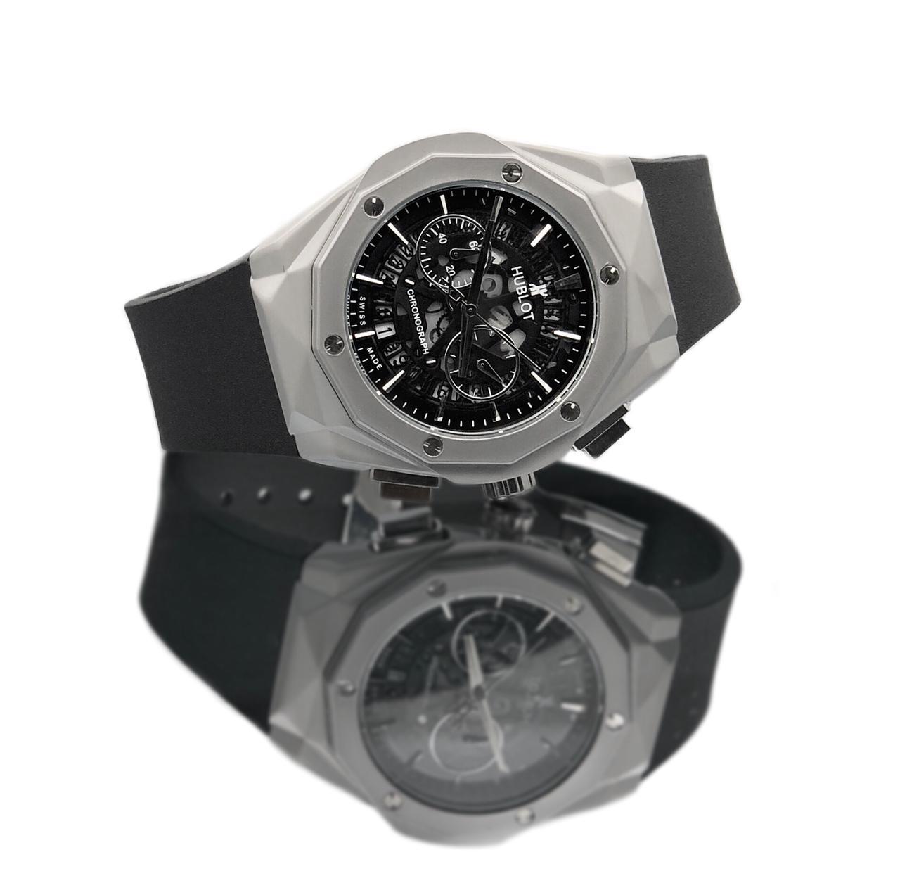 Hublo t Stainless steel Matte Silver Grey watch