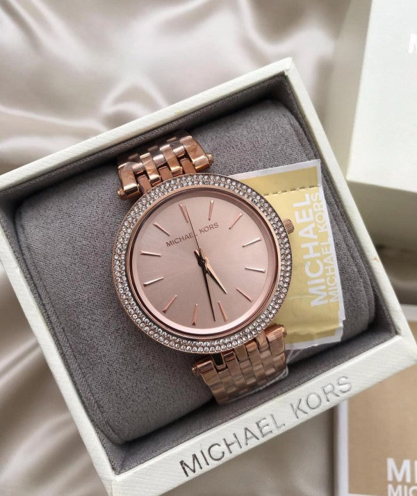 Michael Kors Watch MK 3192 Rosegold Metal Ladies watch