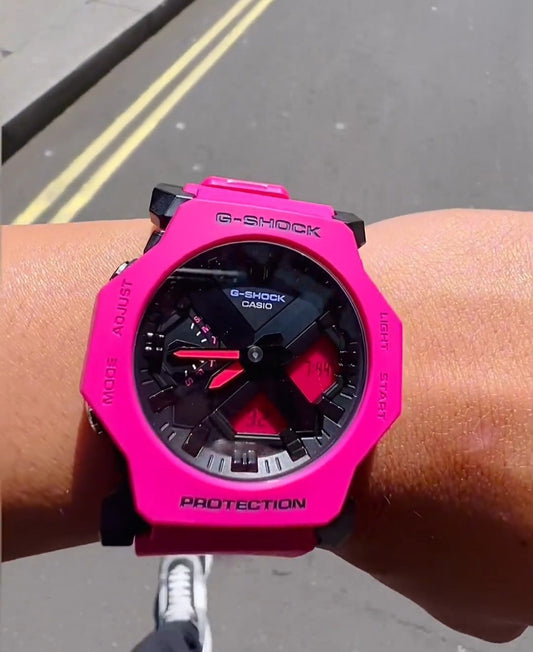 G-shock Gm 2300 Stainless Steel Pink Watch