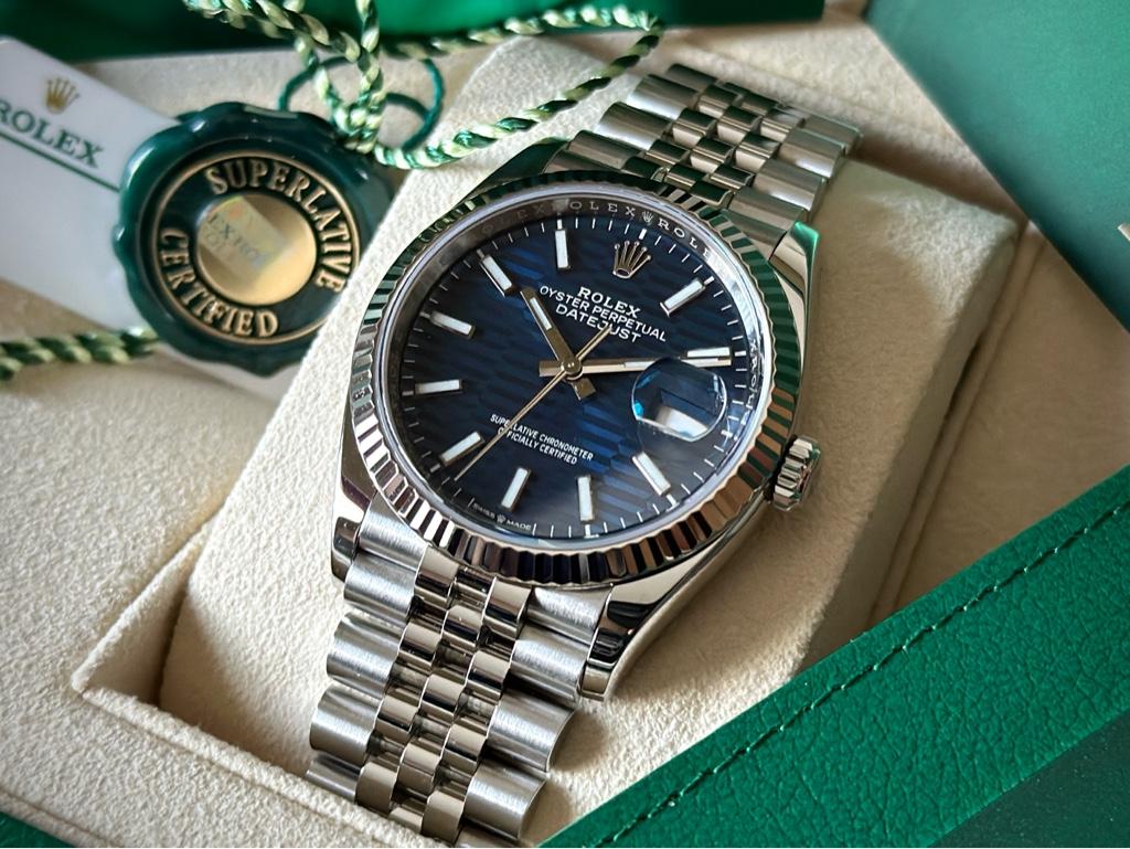 Role_x Datejust Silver Blue Dial Metal Watch Virat Kohli